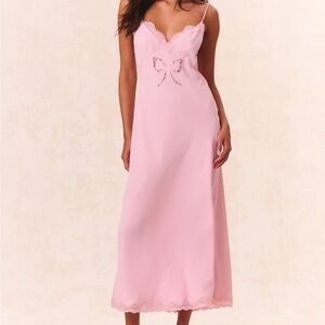 Loveshackfancy NWT Manuela pink dress. Size xS